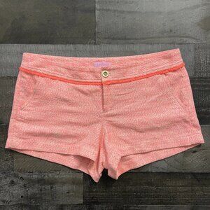 Lilly Pulitzer Walsh Short Papaya Tweed Orange Pink Size 10